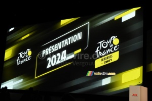 The logo of the presentation of the Tour de France 2024 (8350x)